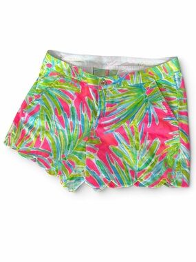 Lilly Pulitzer ButterCup Shorts, Tiki Pink & Royal Lime Sz. 10